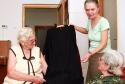 ...jeden z modelov šiat, ktoré si ušila jubilantka ...jeden z modelov šiat, ktoré si ušila jubilantka